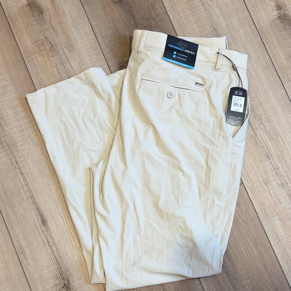 Men's Greg Norman golf pants. Tapered legs 38x30 stretch
